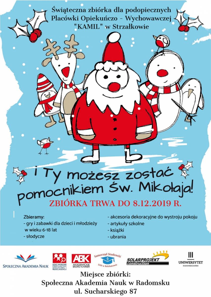 Świąteczna zbiórka dla podopiecznych „Kamila