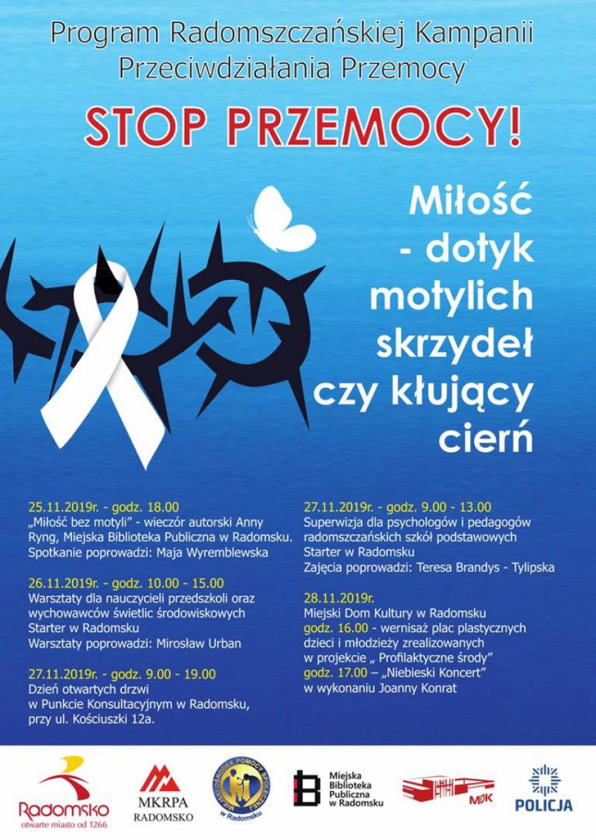 W poniedziałek rusza Radomszczańska Kampania Przeciwdziałania Przemocy