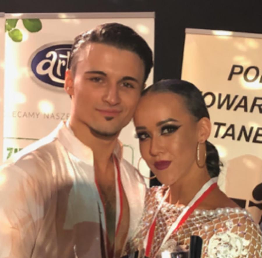 Radomszczanka Julia Kowalczyk w parze z Denysem Kazkowem mistrzynią Polski