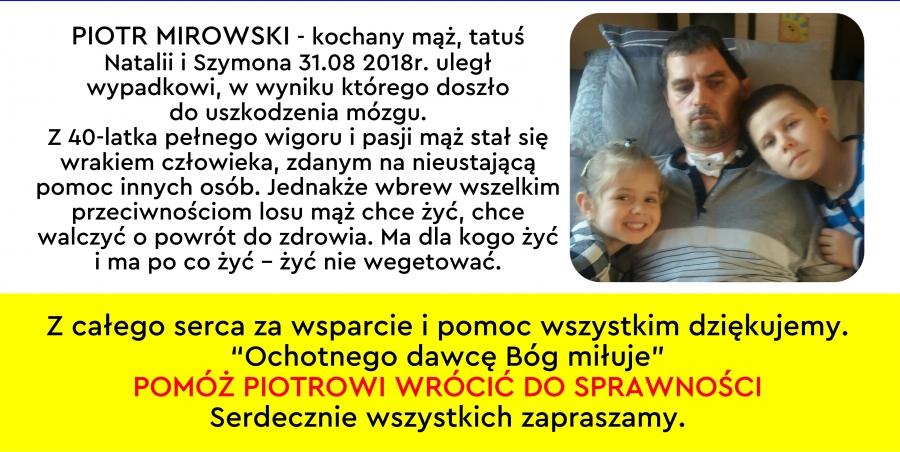 Aukcja charytatywna. Pan Piotr Mirowski walczy, bo ma dla kogo żyć
