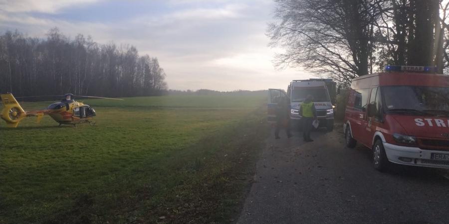 19-latek kierujący golfem uderzył w betonowy przepust i drzewo