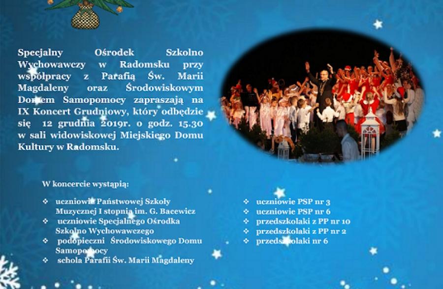 SOSW zaprasza na Koncert Grudniowy w czwartek 12 grudnia