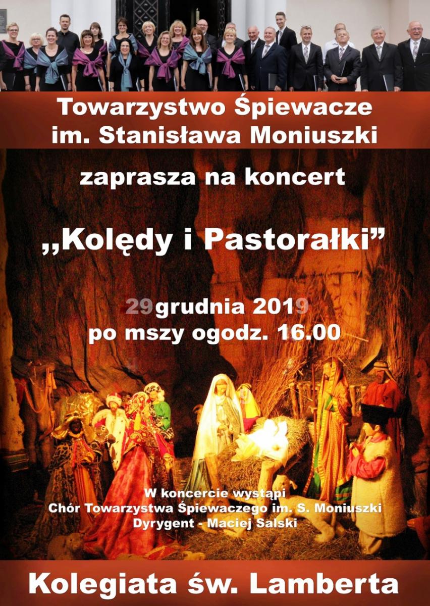 Moniuszkowcy zapraszają na koncert kolęd