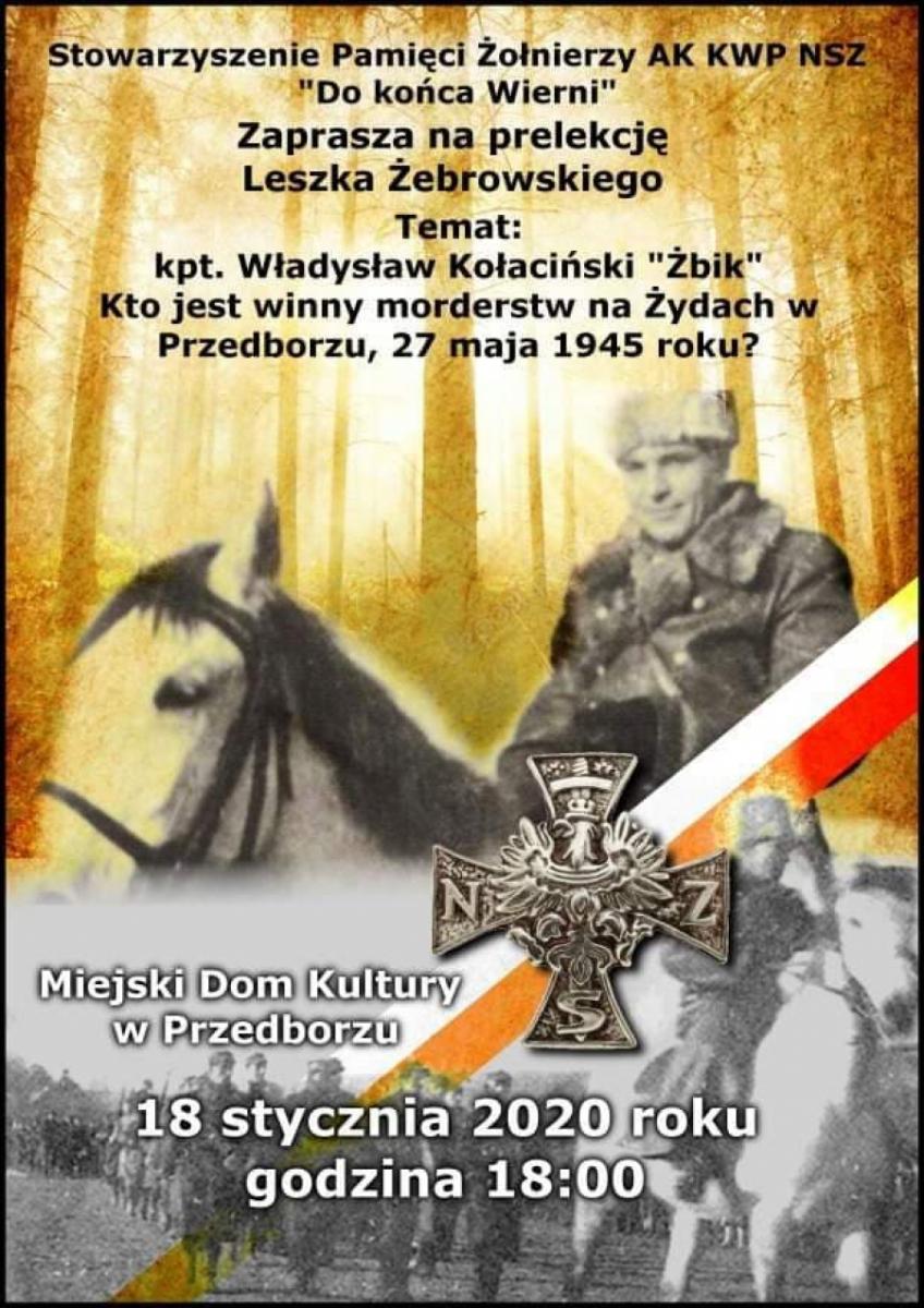 Leszek Żebrowski w Przedborzu: kto jest winny morderstw na Żydach?
