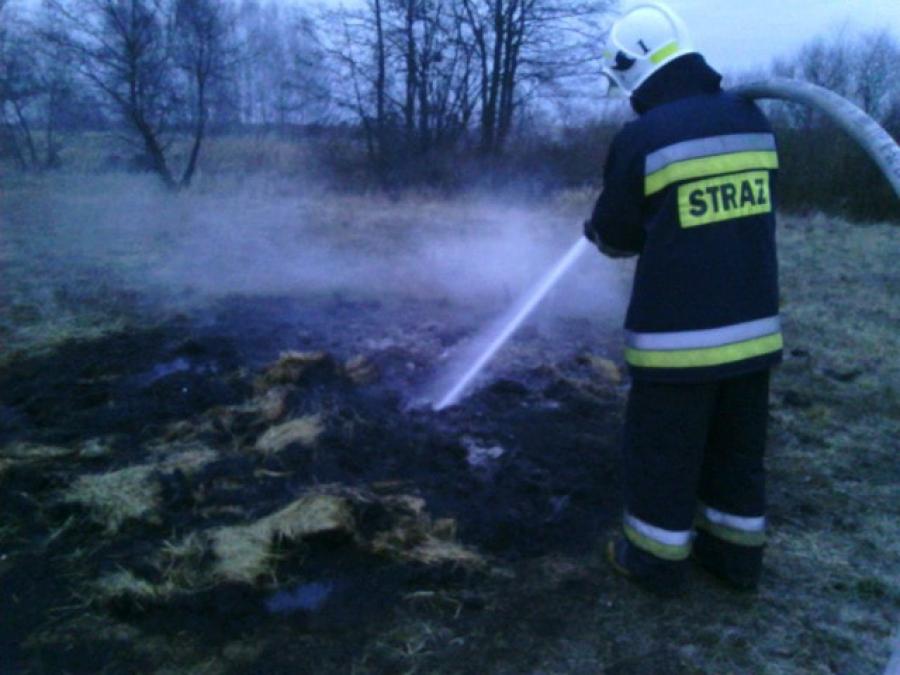 Pożar w Gowarzowie. Strażacy użyli kamery termowizyjnej