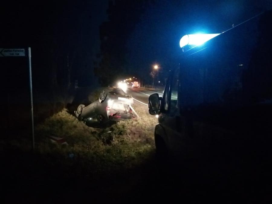 Pijany 41-latek wjechał do rowu. Chciał uciec