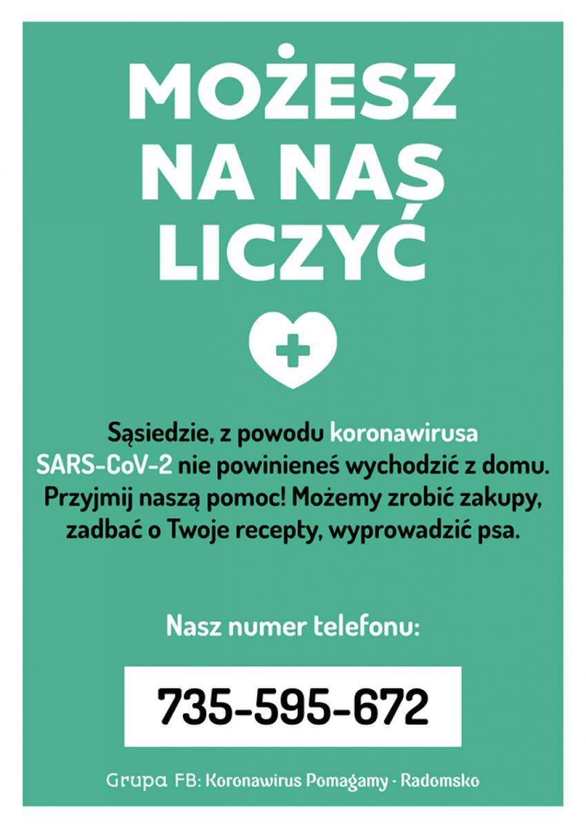 [KORONAWIRUS] Rusza akcja pomocy. Dzisiaj w mieście pojawią się plakaty