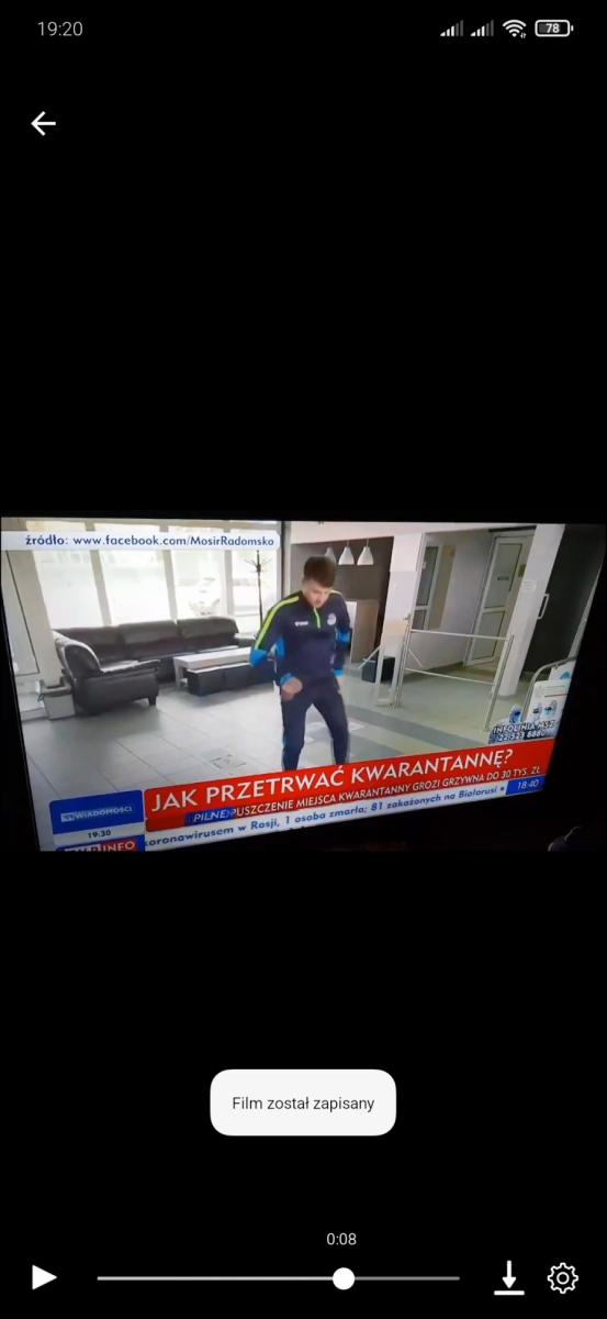 [KORONAWIRUS] Pracownicy radomszczańskiego MOSiR-u w TVP Info