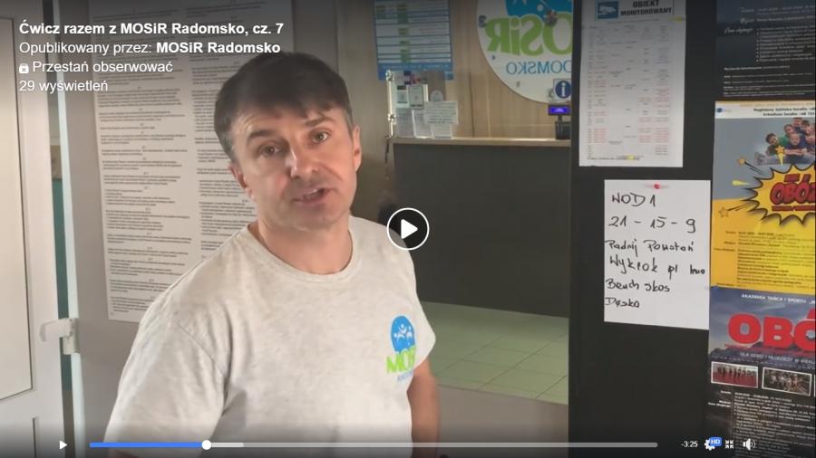 [KORONAWIRUS] MOSiR zachęca do ćwiczeń. To już siódmy odcinek