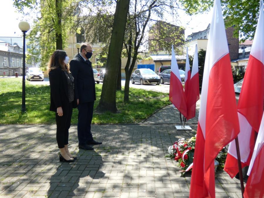 Władze miasta i powiatu uczciły rocznicę zakończenia II wojny światowej