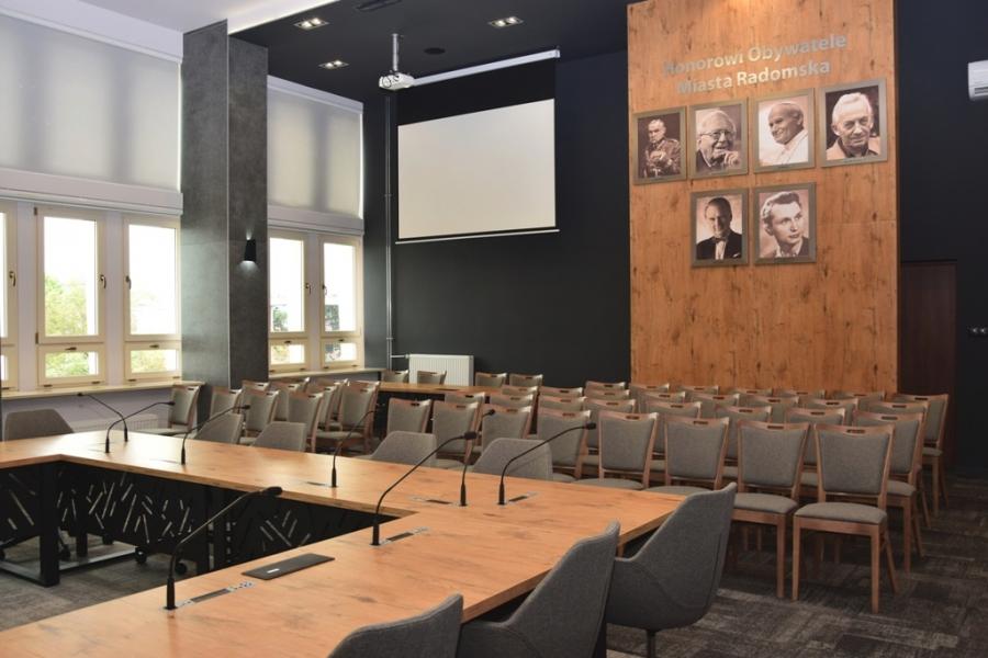 Sala obrad w Urzędzie Miasta po remoncie