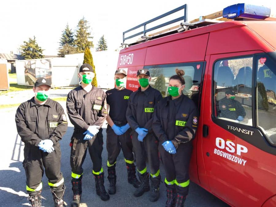 70 wyjazdów w ciągu dwóch miesięcy. OSP Bogwidzowy w walce z Covid-19