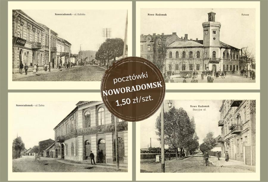 Pocztówki z Noworadomska dla turystów i nie tylko, już dostępne w muzeum