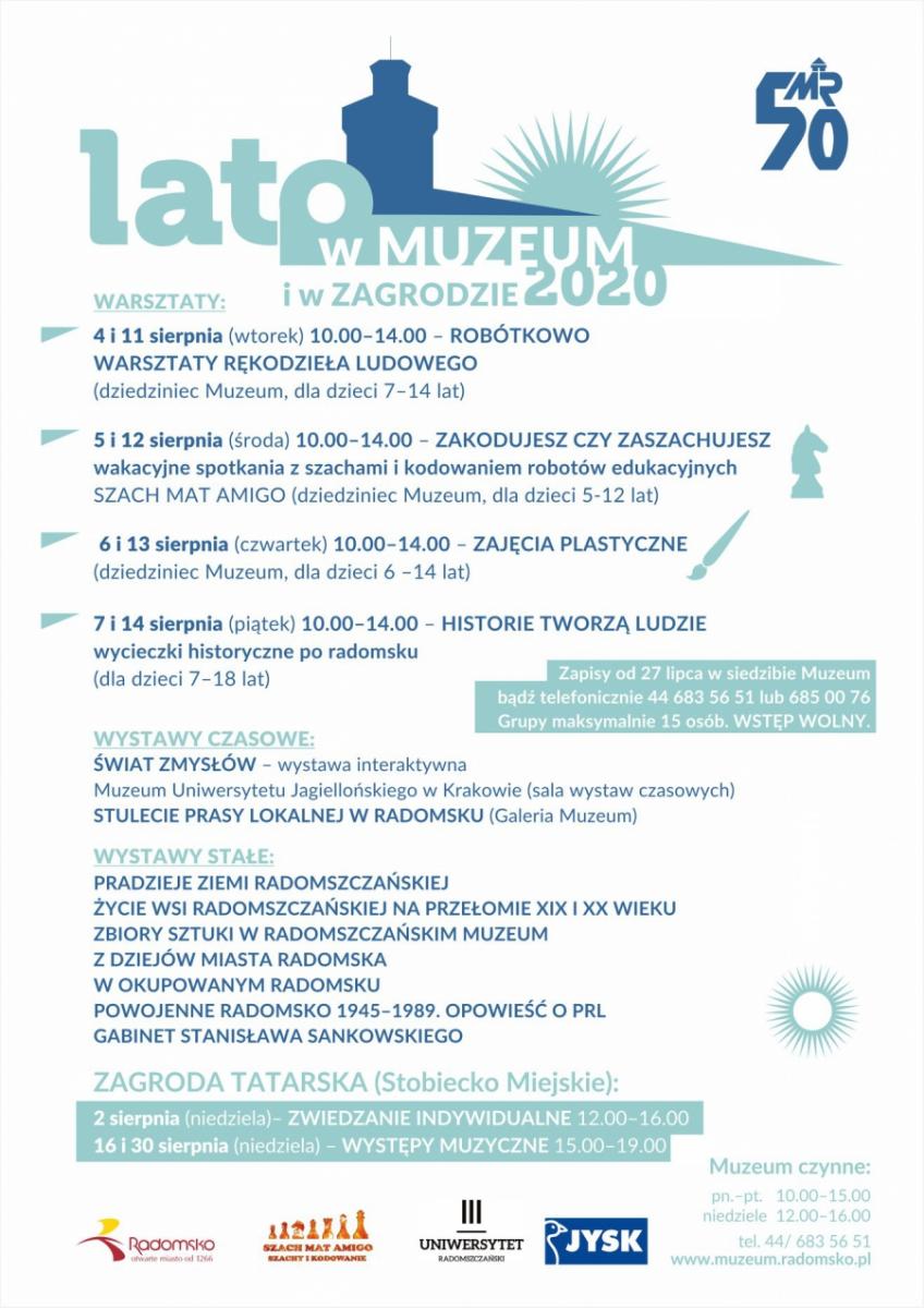 Sprawdź ofertę kulturalną muzeum na sierpień