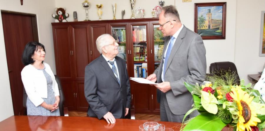 Radomszczanin Marian Kołodziejski nie czekał na życzenia, sam po nie przyszedł