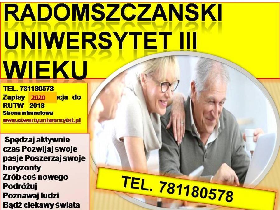 Uniwersytet Trzeciego Wieku SAN ogłasza konkurs dla seniorów