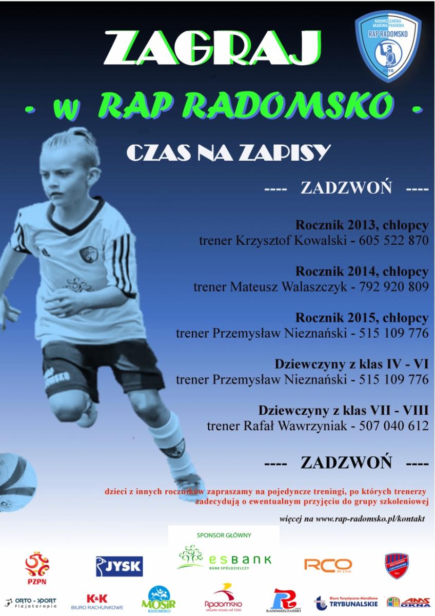 RAP: sierpień to najlepszy czas na spróbowanie swoich sił w piłce nożnej