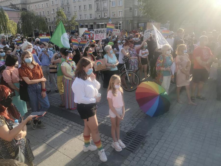 Radomszczanie wzięli udział w demonstracji w obronie Margot i osób LGBT