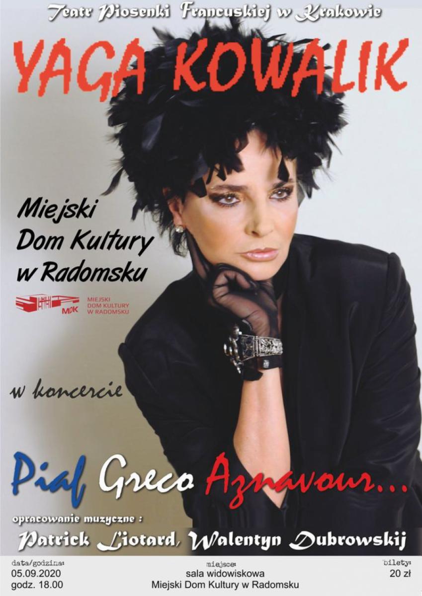 Piosenkarka Yaga Kowalik zagości na scenie Miejskiego Domu Kultury