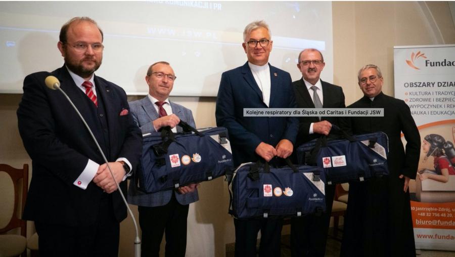 W ramach akcji Caritas #WdzięczniMedykom szpital otrzymał nowy respirator