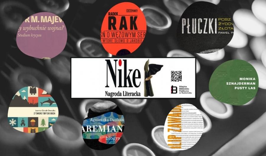 Książki nominowane do nagrody NIKE można znaleźć w Miejskiej Bibliotece