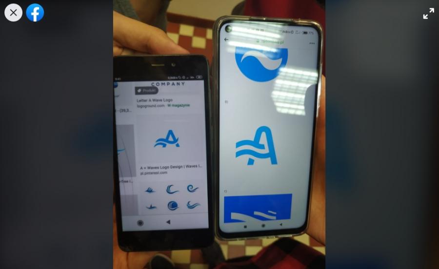 Propozycja logo nowego basenu plagiatem? Kacper i Przemek znaleźli podobne w chwilę