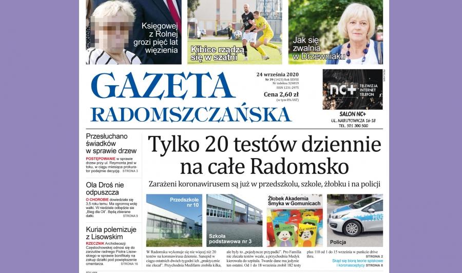 [W najnowszej Gazecie] Tylko 20 testów dziennie na całe miasto
