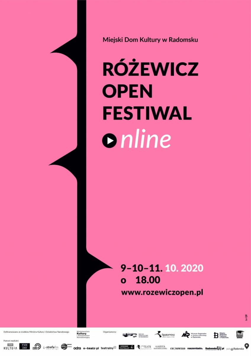 Już w przyszły weekend w MDK odbędzie się Różewicz Open Festiwal. Online