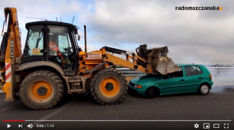 Ćwiczenia: zderzenie na autostradowym węźle obok Radomska [MATERIAŁ WIDEO]