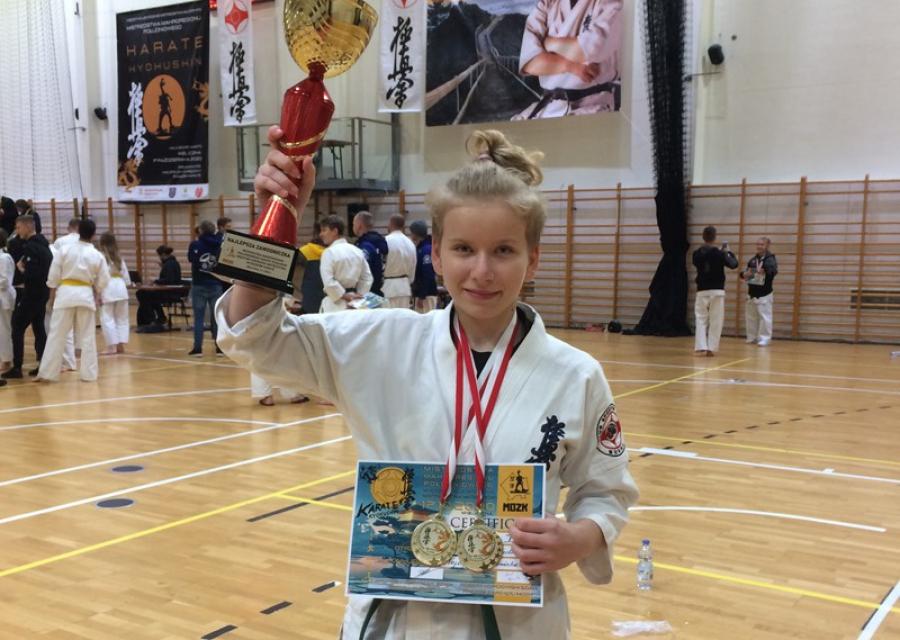 [Karate] Natalia Dudek bezkonkurencyjna na mistrzostwach młodzików