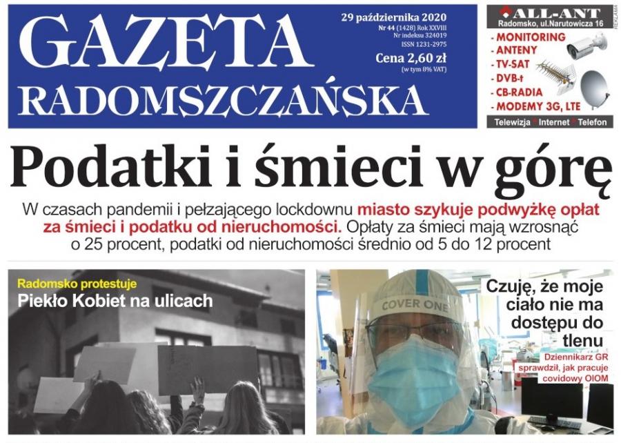 Gazeta Radomszczańska, wydanie 44 z 28 października 2020 roku, w formacie PDF