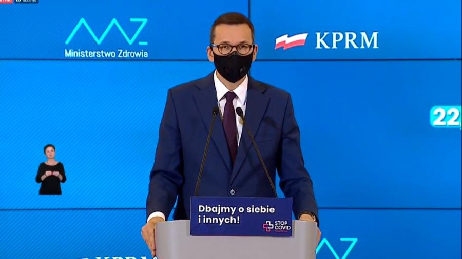 [Koronawirus] Prawie lockdown. Premier Morawiecki ogłasza częściowe zamknięcie kraju