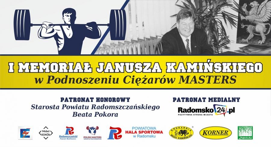 I Memoriał Janusza Kamińskiego w Podnoszeniu Ciężarów Masters