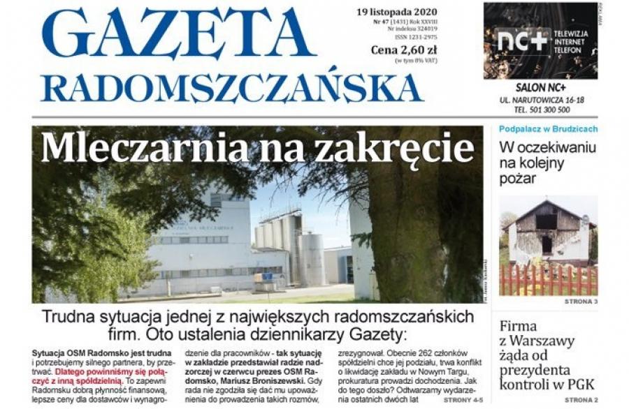 O czym przeczytasz w najnowszym numerze Gazety Radomszczańskiej