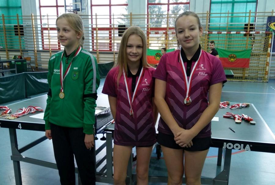 [Tenis stołowy] Grad medali tenisistów na mistrzostwach województwa łódzkiego