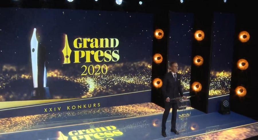 Wręczono Grand Press 2020. Dariusz Rosiak został Dziennikarzem Roku