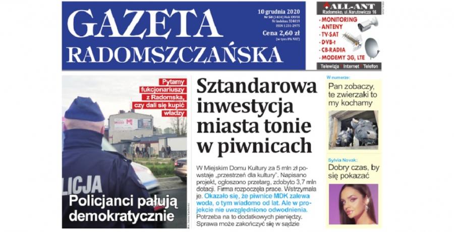 Gazeta Radomszczańska, pełne wydanie nr 50 z 10 grudnia 2020 r. W formacie PDF