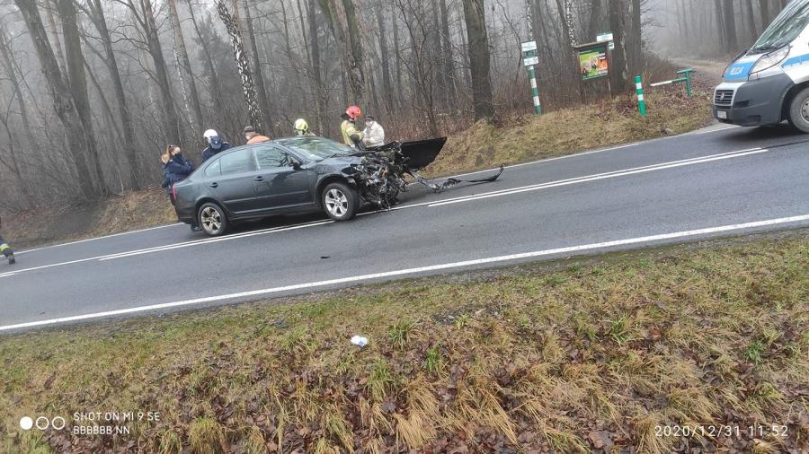 Jedna osoba ranna w wypadku między Strzelcami a Granicami w gminie Masłowice