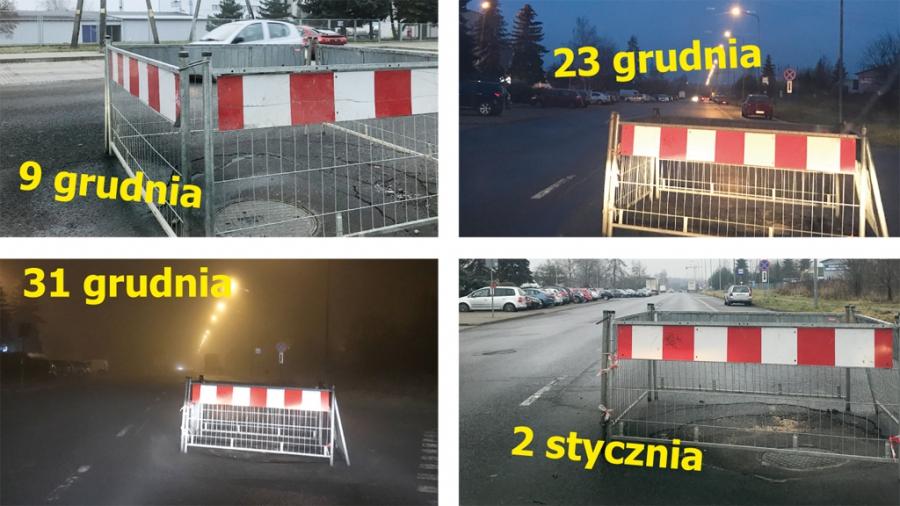 Miesiąc z dziurą w drodze na Jagiellońskiej. „Nuda, panie, nic się nie dzieje