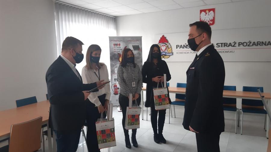 Dyrekcja PUP podziękowała strażakom za akcję z 2 grudnia