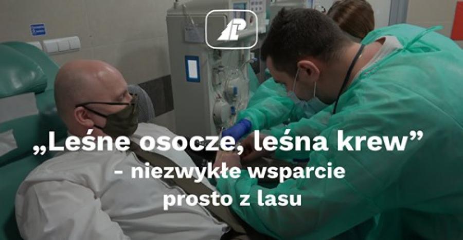 Leśnicy ozdrowieńcy z Nadleśnictwa Radomsko oddają krew i osocze