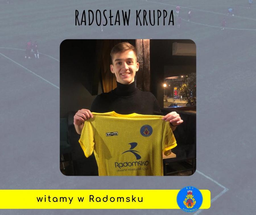 Środkowy obrońca Radosław Kruppa podpisał kontrakt z RKS Radomsko