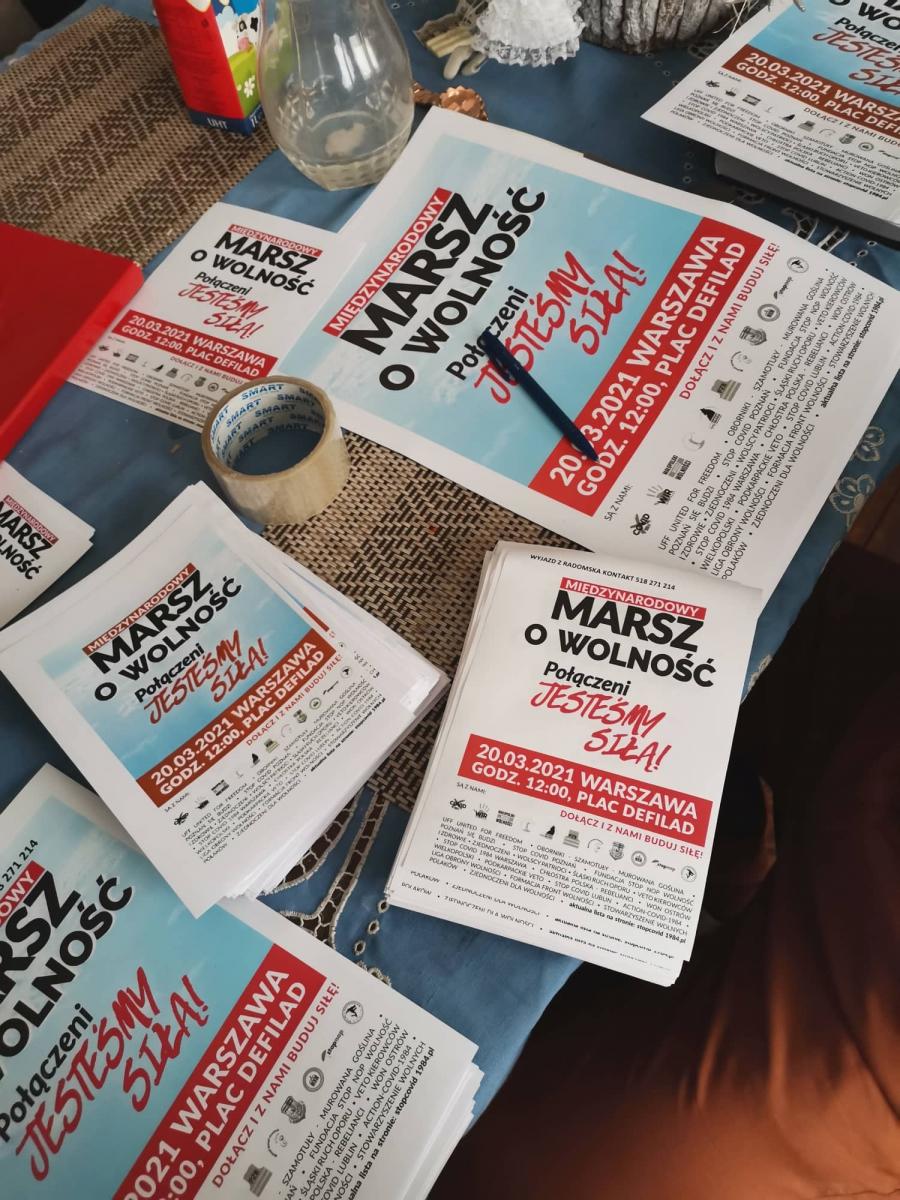 Anna Dziadkiewicz: dzisiaj plakatujemy miasto. Kolejny „Marsz o wolność” w Warszawie