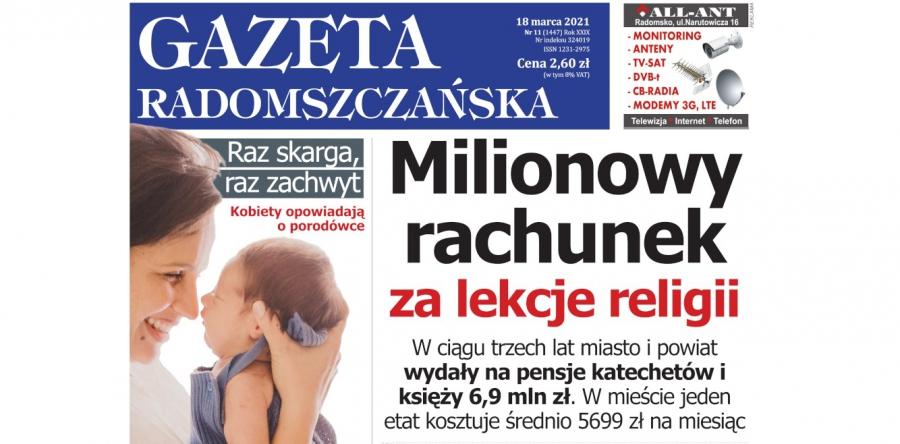 Gazeta Radomszczańska, pełne wydanie z 18 marca 2021 r., w formacie PDF