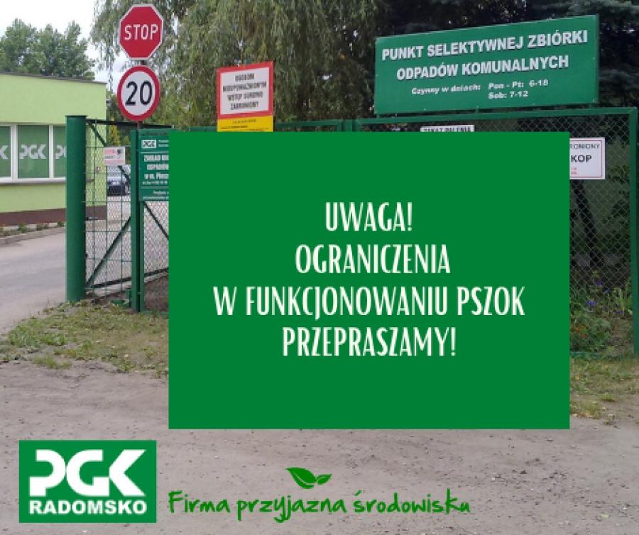 Kolejny lockdown, kolejne ograniczenia. Teraz w PSZOK-u na Jadwinówce