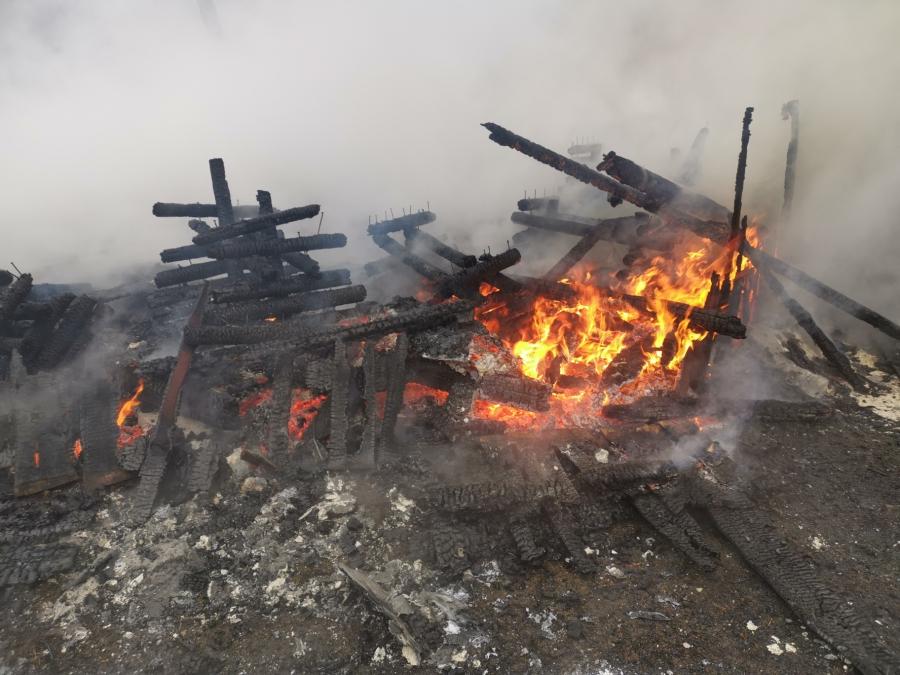 Pożar w miejscowości Paciorkowizna. W szopie znajdował się pies i źrebak