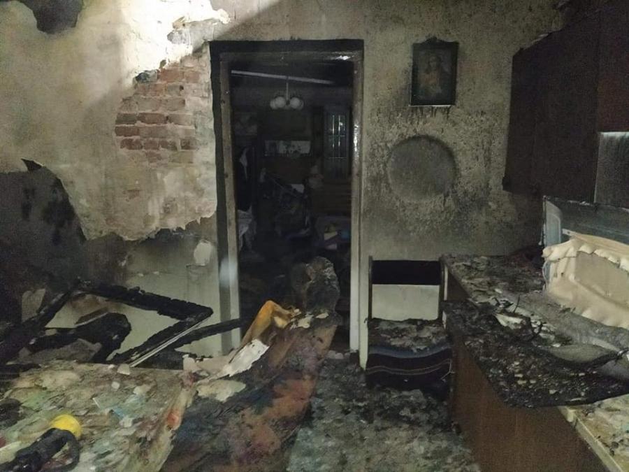 Pożar mieszkania w kamienicy przy Placu 3-go Maja w Radomsku