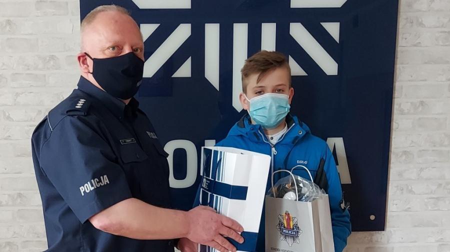 Krzysztof Woźniak zwycięzcą policyjnego konkursu na temat bezpieczeństwa w sieci