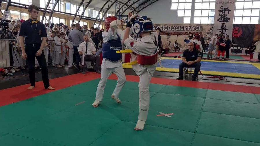 Karol Gołczyk z KK Randori wywalczył srebro w kumite na zawodach w Wojniczu
