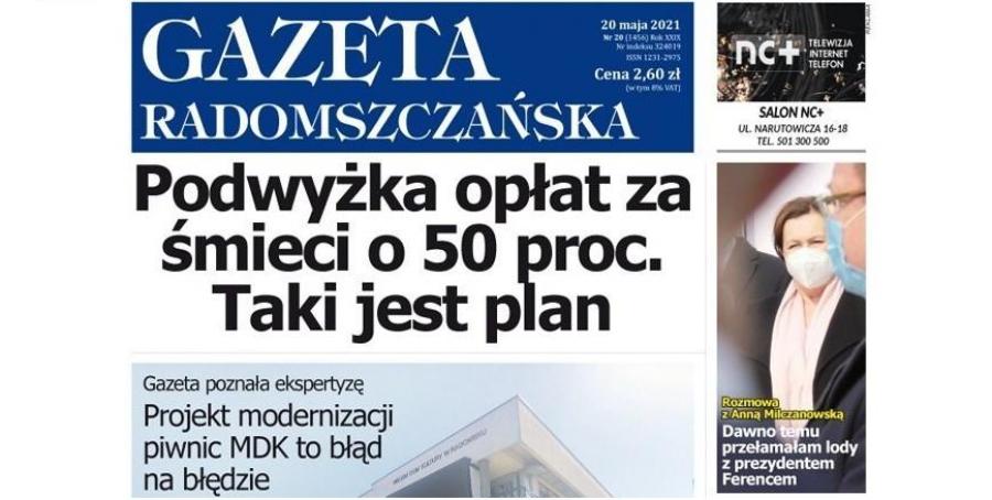 Gazeta Radomszczańska, pełne wydanie z 20 maja 2021 r., w formacie PDF